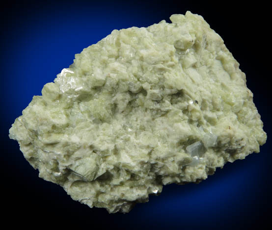 Vesuvianite with minor Calcite from Crestmore Quarry, Crestmore, Riverside County, California