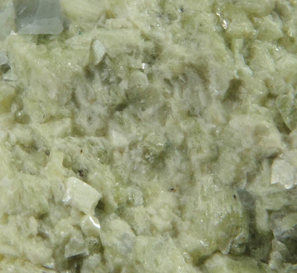 Vesuvianite with minor Calcite from Crestmore Quarry, Crestmore, Riverside County, California