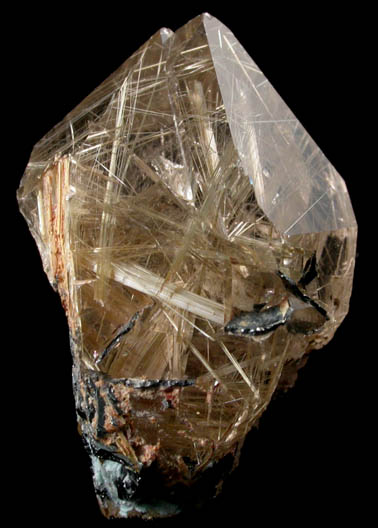 Quartz with Rutile inclusions (Rutilated Quartz) from Novo Horizonte, Bahia, Brazil