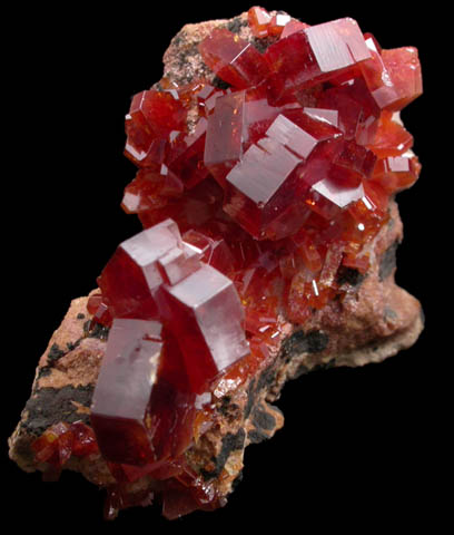 Vanadinite from Mibladen, Haute Moulouya Basin, Zeida-Aouli-Mibladen belt, Midelt Province, Morocco