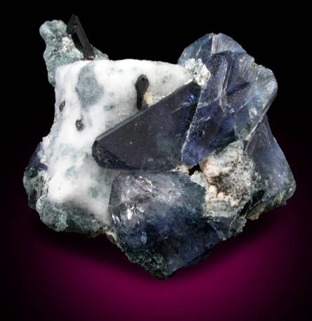 Benitoite from Benitoite Gem Mine, New Idria District, San Benito County, California (Type Locality for Benitoite)