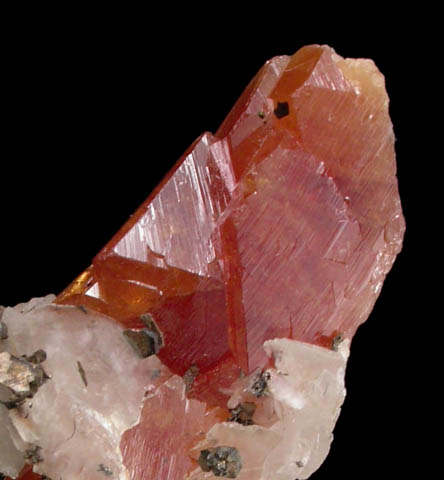 Scheelite on Dolomite with Pyrrhotite from Morro Velho Mine, Nova Lima, Minas Gerais, Brazil