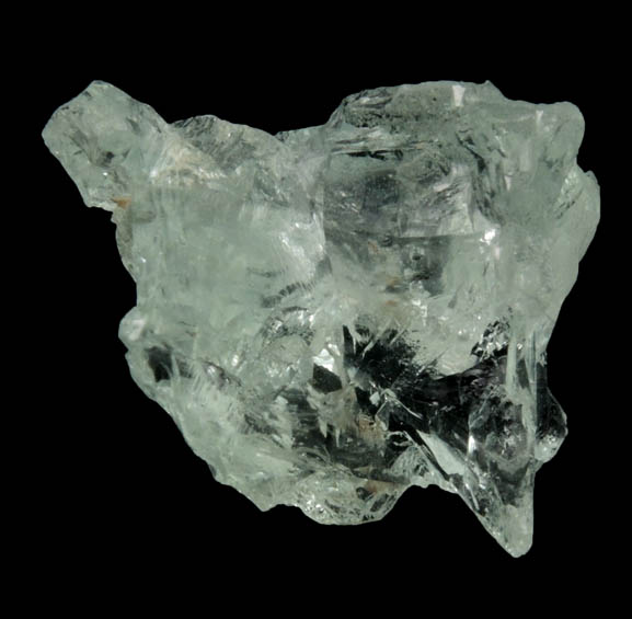 Beryl var. Aquamarine (etched crystal) from Minas Gerais, Brazil