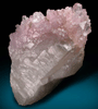 Quartz var. Rose Quartz Crystals on Milky Quartz from Lavra da Ilha, Taquaral, Jequitinhonha River, Minas Gerais, Brazil