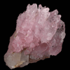 Quartz var. Rose Quartz Crystals on Milky Quartz from Lavra da Ilha, Taquaral, Jequitinhonha River, Minas Gerais, Brazil