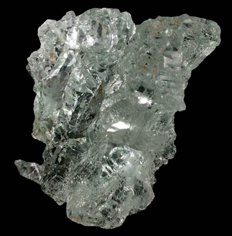 Beryl var. Aquamarine (complexly etched crystal) from 	Divino das Laranjeiras, Minas Gerais, Brazil