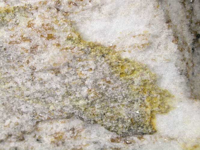Greenockite with Pyrite in marble from Lengenbach Quarry, Binntal, Wallis, Switzerland