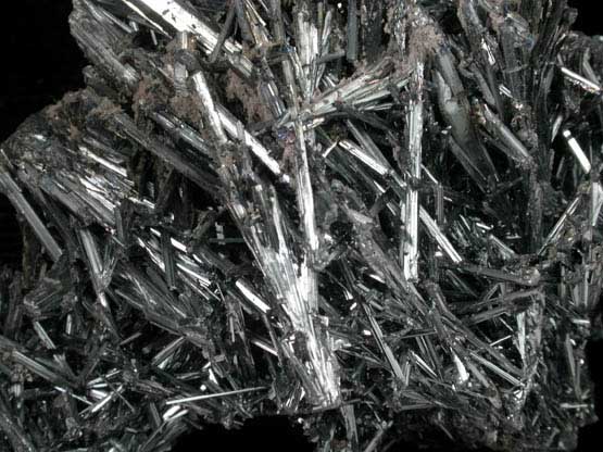 Stibnite with Calcite from Baia Sprie (Felsbnya), Maramures, Romania