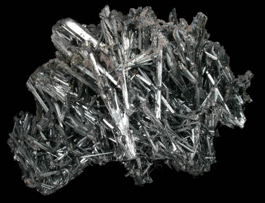 Stibnite with Calcite from Baia Sprie (Felsbnya), Maramures, Romania