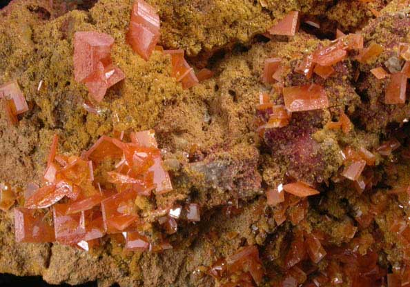 Wulfenite and Mimetite from Harrington-Hickory Mine, Beaver County, Utah