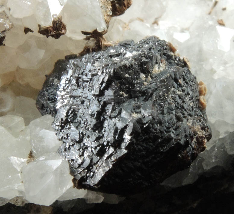 Fluorite on Quartz with Siderite and Sphalerite from Rampgill Mine, Nenthead, Alston Moor District, West Cumberland Iron Mining District, Cumbria, England