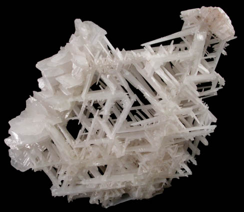 Cerussite (reticulated crystals) from Nakhlak Mine, Anarak District, Esfahan Province, Iran