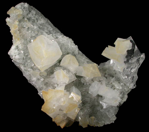 Orthoclase var. Adularia on Quartz from Hashupi, Shigar Valley, Gilgit-Baltistan, Pakistan