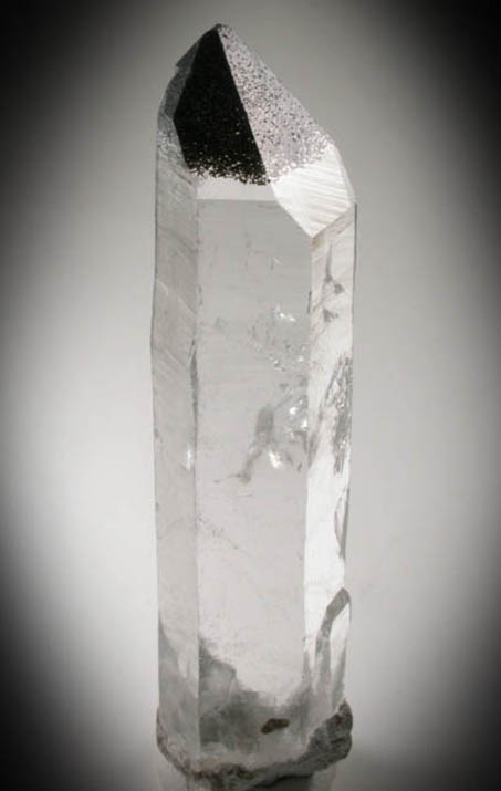 Quartz with Chlorite inclusions in the termination from Alchuri, Shigar Valley, Gilgit-Baltistan, Pakistan