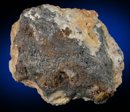 Tellurium with Tellurite on Quartz from Mina la Bambolla, Moctezuma, Sonora, Mexico