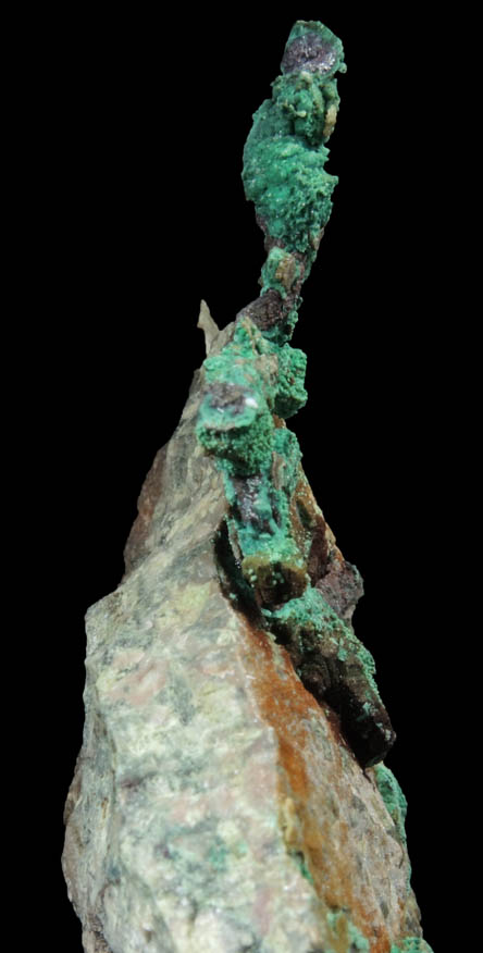 Copper with Malachite and Cuprite from Bardon Hill Quarry, Leicestershire, England