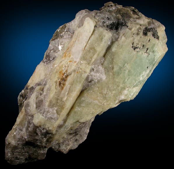 Beryl in Quartz from Strickland Quarry, Collins Hill, Portland, Middlesex County, Connecticut