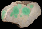 Variscite from Utahlite Hill, 5.80 km north of Lucin, Box Elder County, Utah