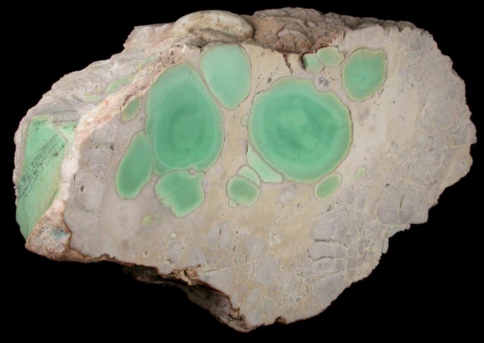 Variscite from Utahlite Hill, 5.80 km north of Lucin, Box Elder County, Utah