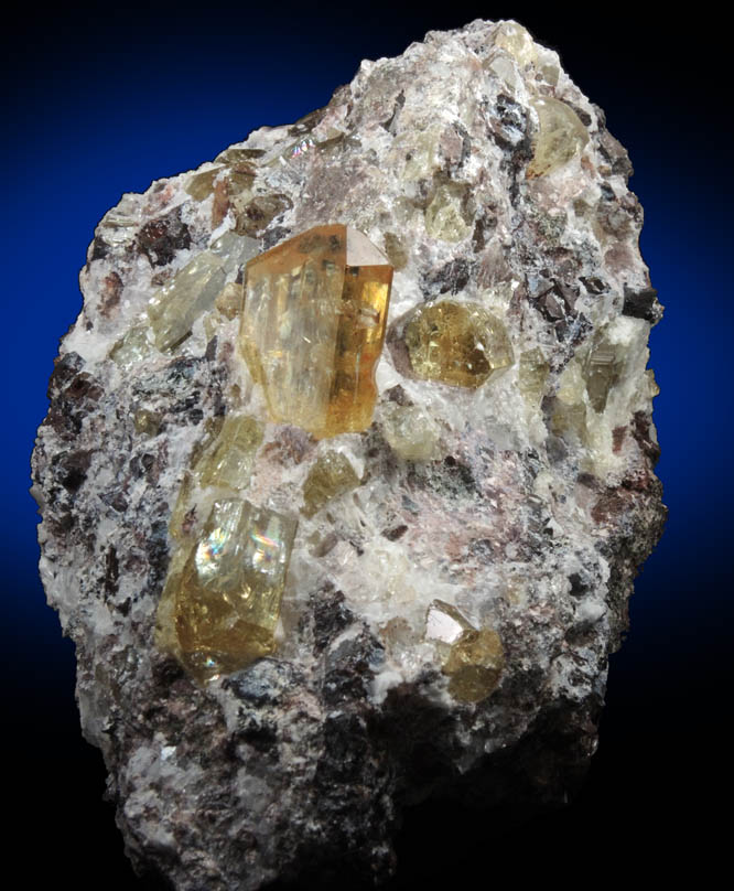 Fluorapatite in Quartz from Cerro de Mercado, Durango, Mexico