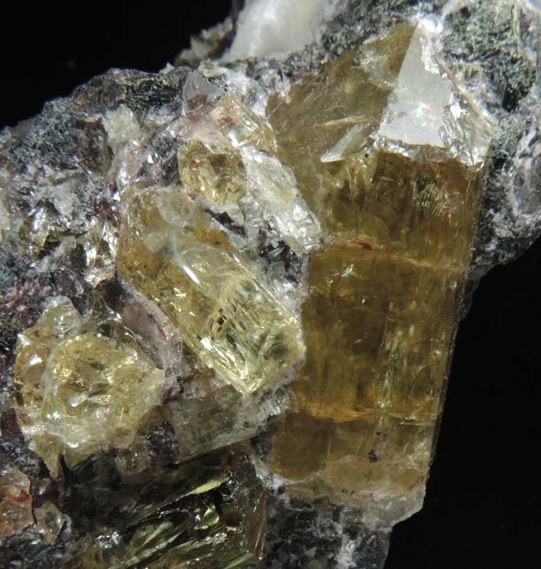 Fluorapatite in Quartz from Cerro de Mercado, Durango, Mexico