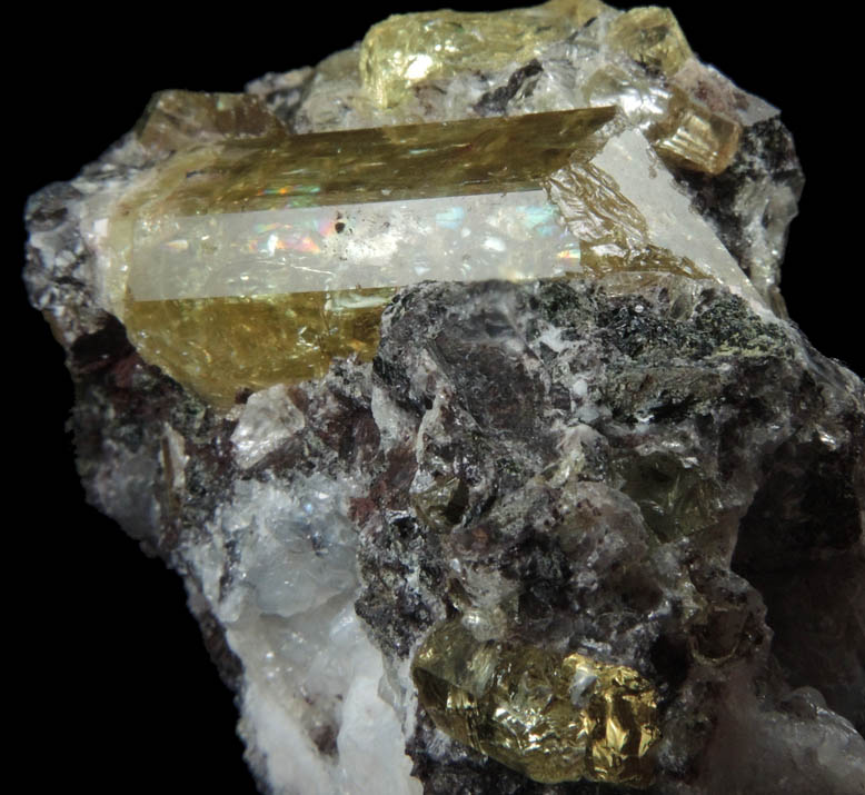 Fluorapatite in Quartz from Cerro de Mercado, Durango, Mexico