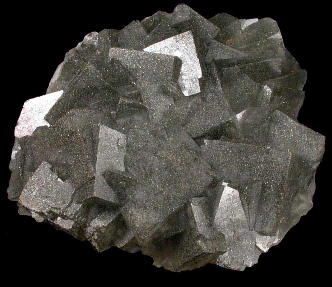 Fluorite coated with Chalcopyrite from Ladywash Mine, Derbyshire, England