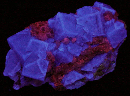 Fluorite with Calcite from Milltown Quarry, Ashover, Derbyshire, England