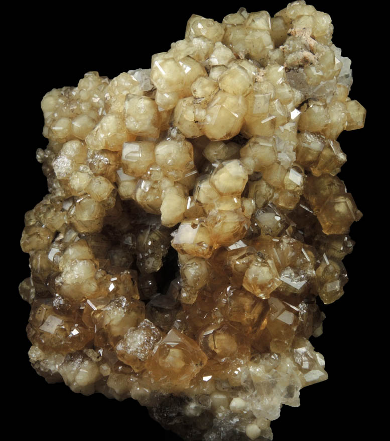 Grossular Garnet over Calcite from Handan, Hebei, China