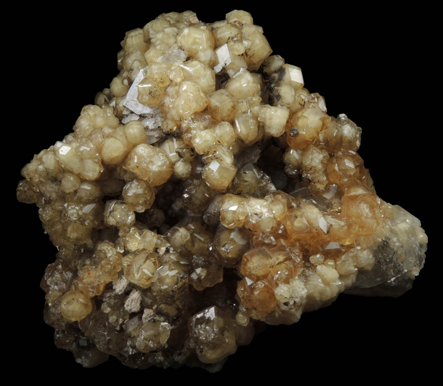 Grossular Garnet over Calcite from Handan, Hebei, China
