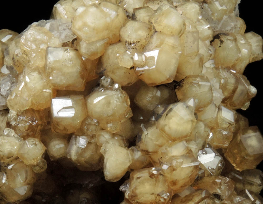 Grossular Garnet over Calcite from Handan, Hebei, China