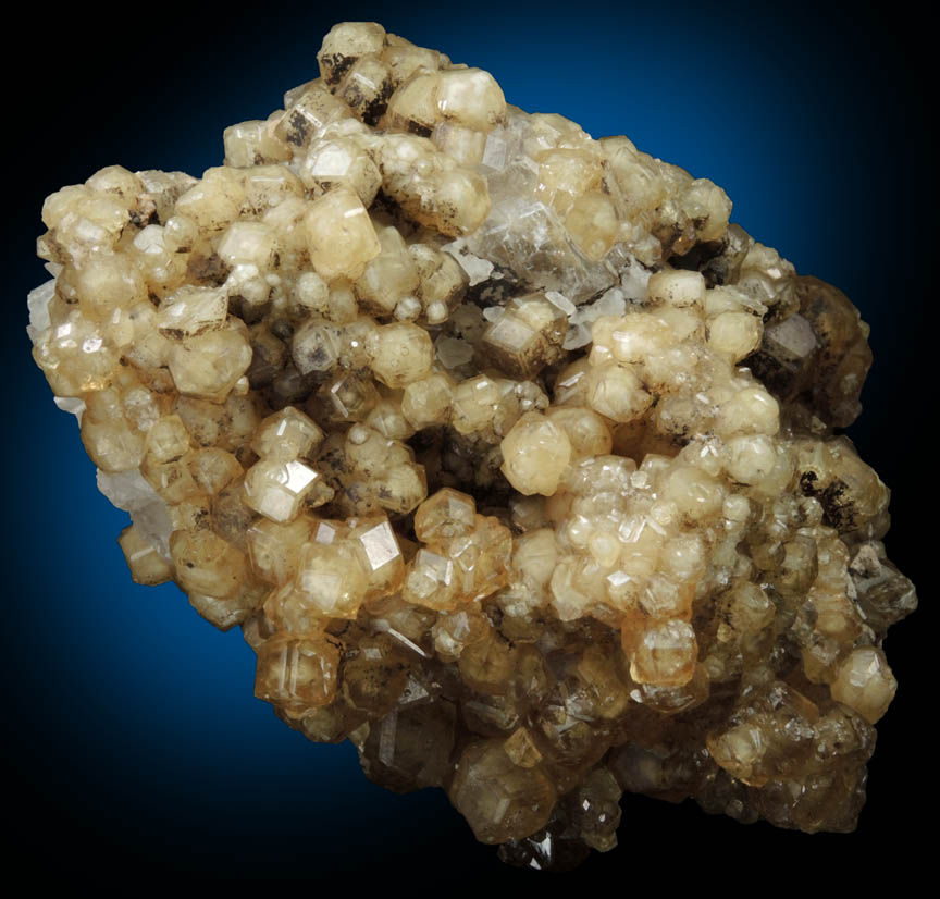 Grossular Garnet over Calcite from Handan, Hebei, China