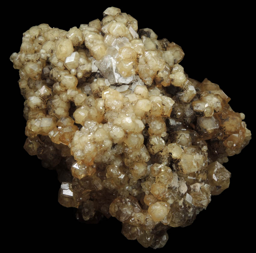 Grossular Garnet over Calcite from Handan, Hebei, China