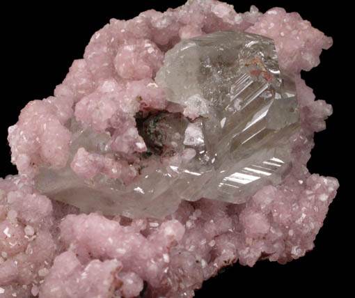 Calcite (Co-rich) with Cerussite from Tsumeb Mine, Otavi-Bergland District, Oshikoto, Namibia