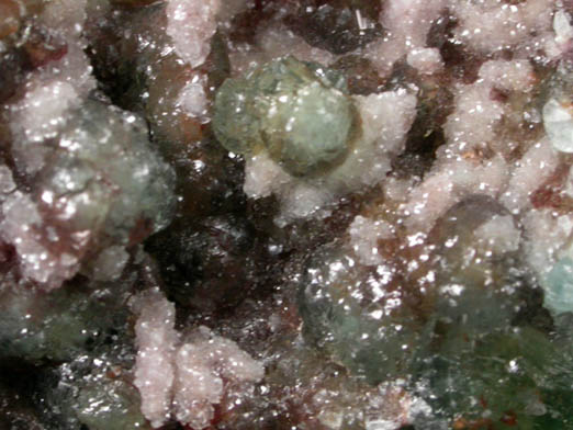 Willemite on Calcite from Tsumeb Mine, Otavi-Bergland District, Oshikoto, Namibia