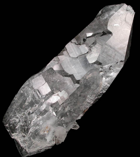 Quartz (distorted Dauphin Law twinned crystal exhibiting distinct cleavage faces) from Hashupi, Shigar Valley, Gilgit-Baltistan, Pakistan