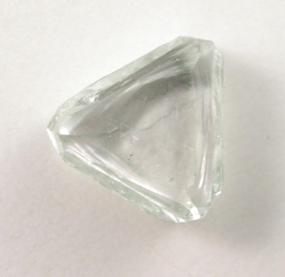 Diamond (0.76 carat pale blue-green macle, twinned crystal) from Sakha (Yakutia) Republic, Siberia, Russia