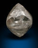 Diamond (2.24 carat gray octahedral crystal) from Oranjemund District, southern coastal Namib Desert, Namibia