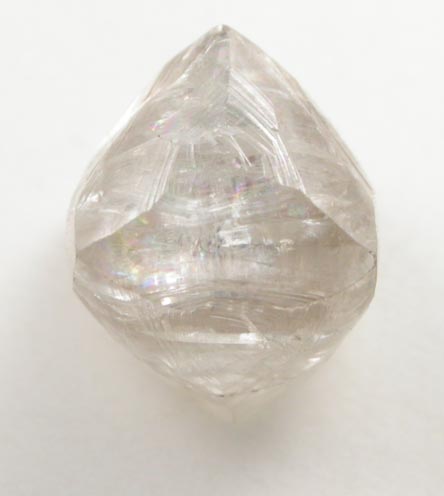 Diamond (2.24 carat gray octahedral crystal) from Oranjemund District, southern coastal Namib Desert, Namibia