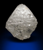 Diamond (3.55 carat pale-gray octahedral crystal) from Oranjemund District, southern coastal Namib Desert, Namibia