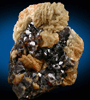 Sphalerite and Dolomite from Mina Troya, Mutiloa, 19 km southwest of San Sebastin, Pais Vasco, Spain