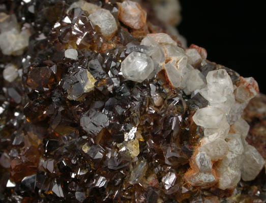 Sphalerite, Dolomite, Quartz from Mina Troya, Mutiloa, 19 km southwest of San Sebastin, Pais Vasco, Spain