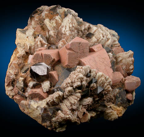 Microcline, Smoky Quartz, Albite from Moat Mountain, west of North Conway, Carroll County, New Hampshire