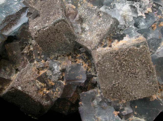 Galena and Fluorite with Anglesite from Blanchard Mine, Hansonburg District, 8.5 km south of Bingham, Socorro County, New Mexico