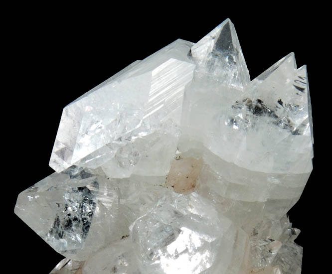 Apophyllite and Stilbite over Quartz coated Calcite from Jalgaon, Maharashtra, India