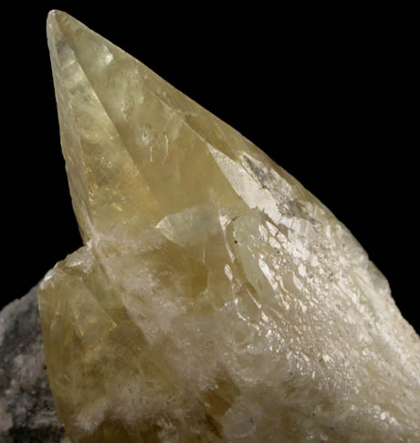 Calcite with Dickite inclusions on Dolomite with Chalcopyrite from Sweetwater Mine, Viburnum Trend, Reynolds County, Missouri