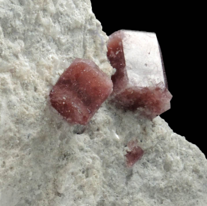 Beryl var. Bixbite (Red Beryl) from Rex Harris' Ruby Violet claim, 1 km north of Bumblebee Mountain, Wah Wah Mountains, Beaver County, Utah