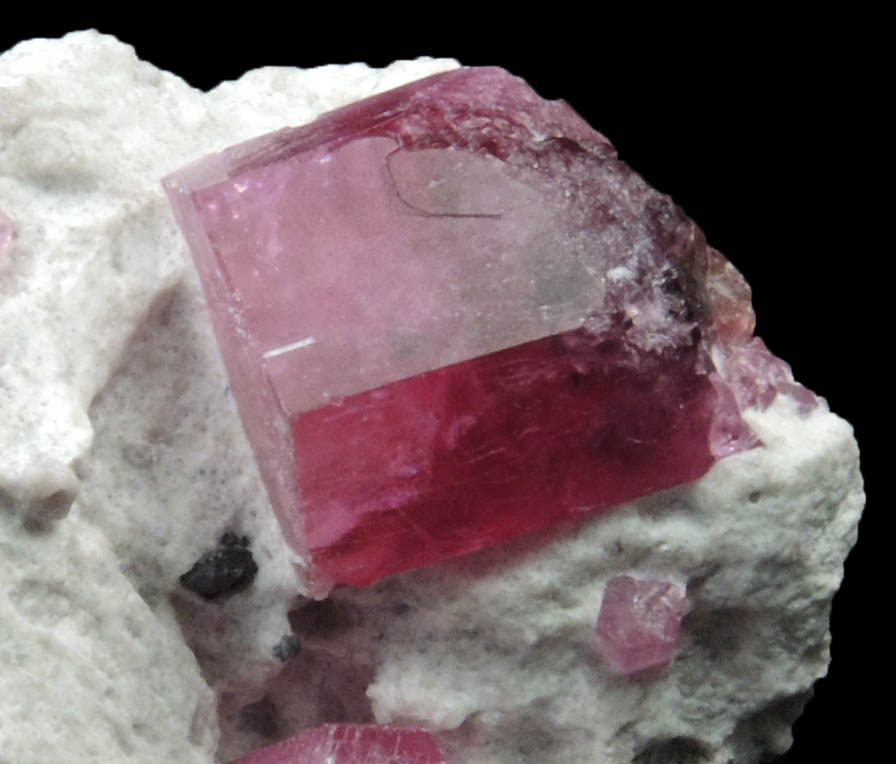 Beryl var. Bixbite (Red Beryl) from Rex Harris' Ruby Violet claim, 1 km north of Bumblebee Mountain, Wah Wah Mountains, Beaver County, Utah