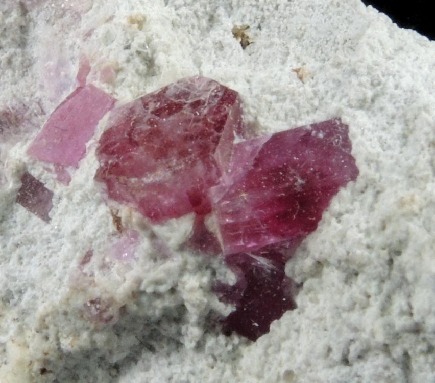 Beryl var. Bixbite (Red Beryl) from Rex Harris' Ruby Violet claim, 1 km north of Bumblebee Mountain, Wah Wah Mountains, Beaver County, Utah