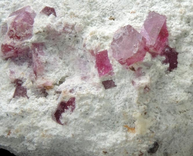 Beryl var. Bixbite (Red Beryl) from Rex Harris' Ruby Violet claim, 1 km north of Bumblebee Mountain, Wah Wah Mountains, Beaver County, Utah